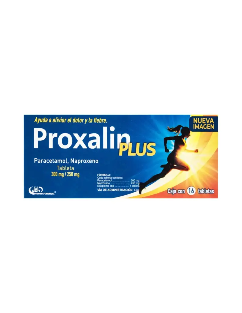 PROXALIN PLUS (PARACETAMOL/NAPROXENO) TAB C/16 DEGORT´S