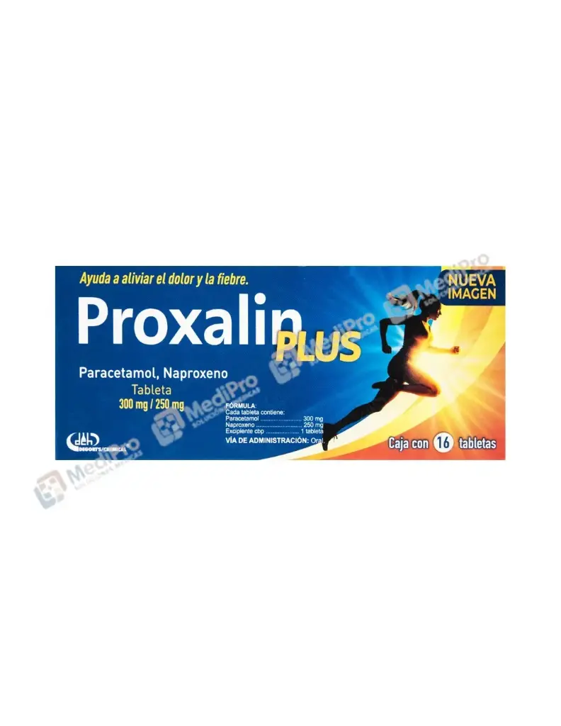 PROXALIN PLUS (PARACETAMOL/NAPROXENO) TAB C/16 DEGORT´S