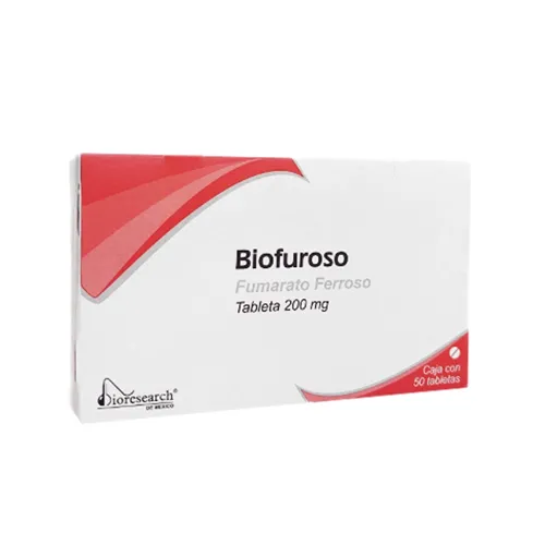 BIOFUROSO (FUMARATO FERROSO) TAB 200MG C/50 BIORESEARCH