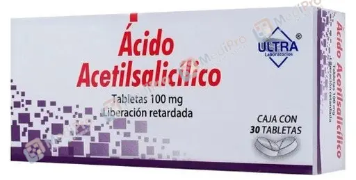 ACIDO ACETILSALICILICO L.R 100MG TAB C/30 ULTRA