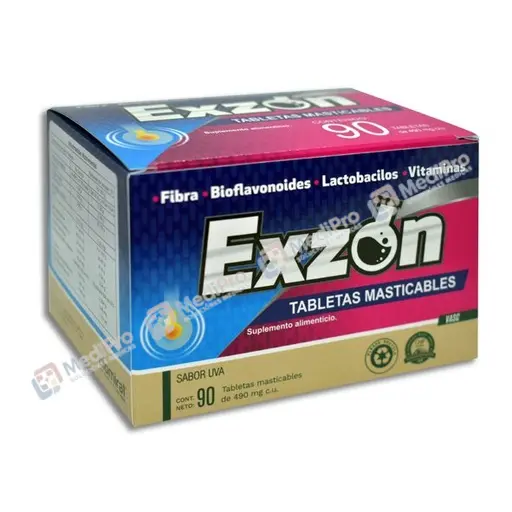 EXZON TAB MASTICABLES 490MG C/90 BIOMIRAL