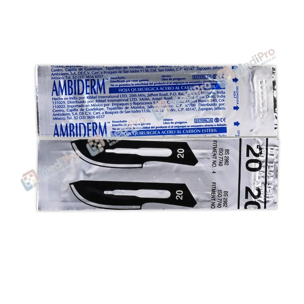 HOJA PARA BISTURÍ ACERO AL CARBÓN #20 AMBIDERM