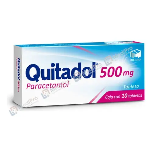 QUITADOL (PARACETAMOL) TAB 500MG C/10 BIOMEP