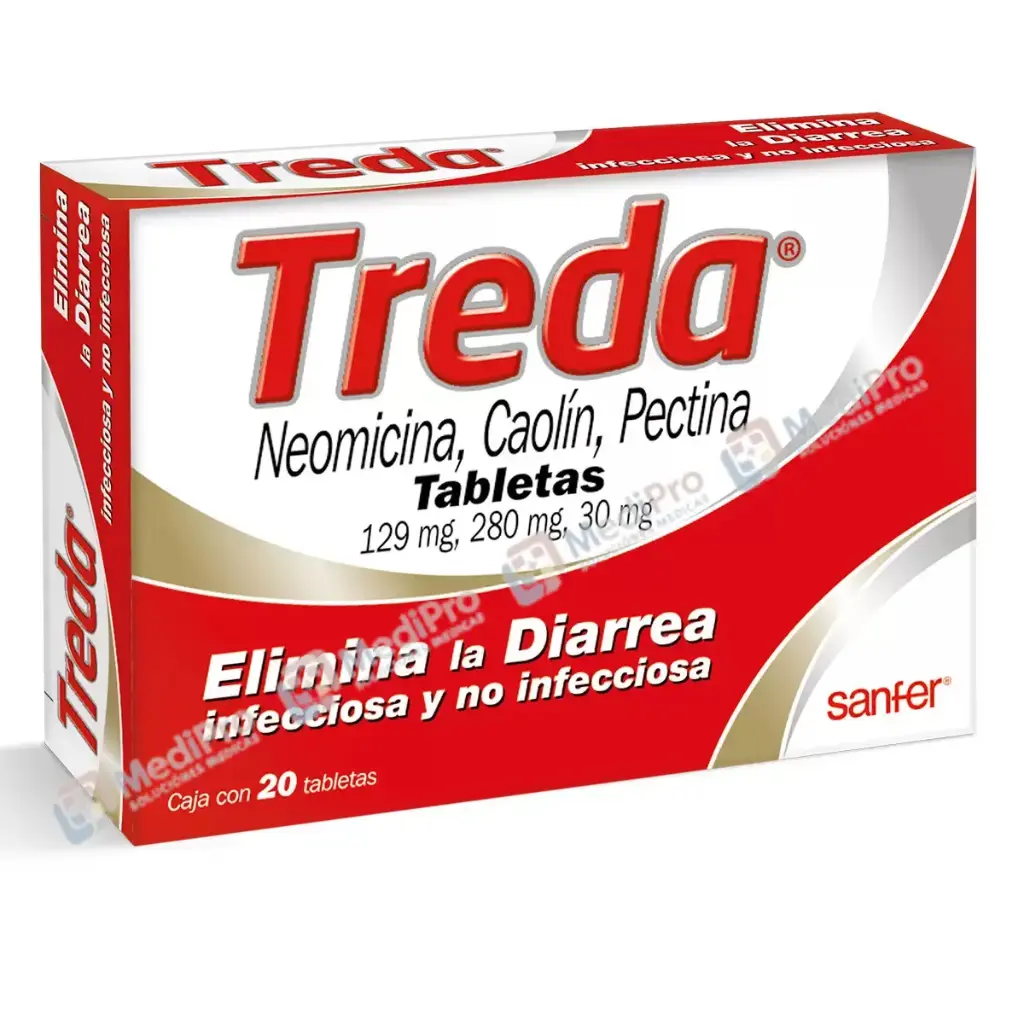 TREDA (NEOMICINA/CAOLIN/PECTINA) C/20 TABS.