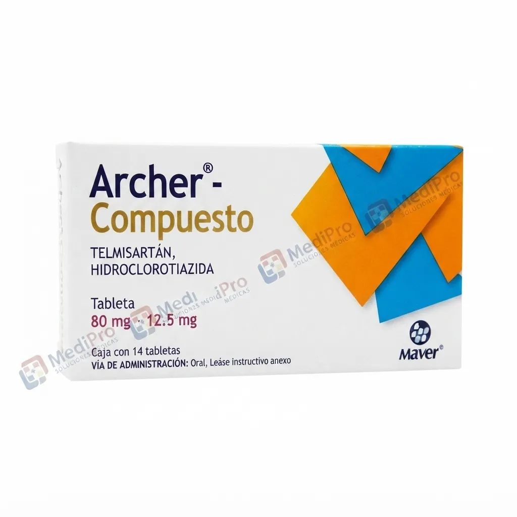 ARCHER-COMPUESTO (TELMISART/HIDROCLO) TAB 80/12.5 C/14 MAVER