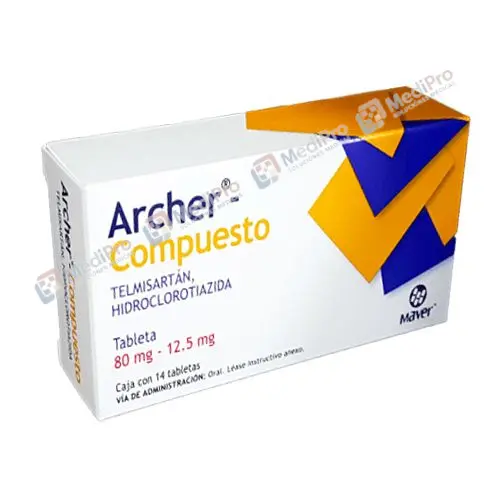 ARCHER-COMPUESTO (TELMISART/HIDROCLO) TAB 80/12.5 C/14 MAVER