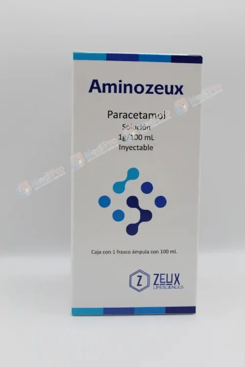 AMINOZEUX SOL. INY. C/1 FCO. AMP. (PARACETAMOL) 1G/100ML