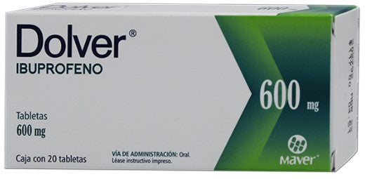DOLVER (IBUPROFENO) TAB 600MG  C/20 MAVER