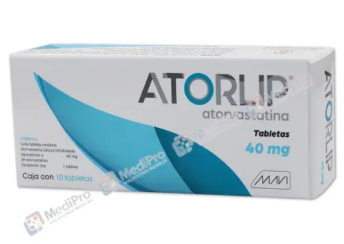 ATORLIP (ATORVASTATINA) TAB 40MG C/10 MAVI
