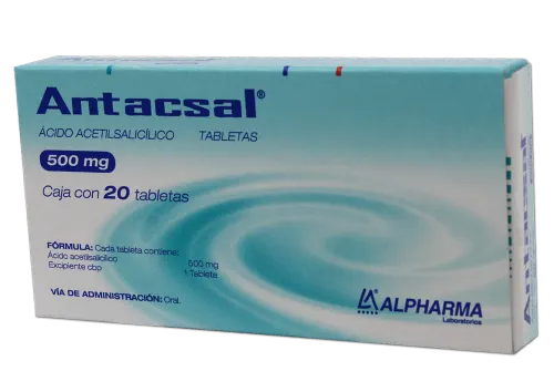 ANTACSAL (ACIDO ACETILSALICILICO) TAB  500MG C/20 ALPHARMA