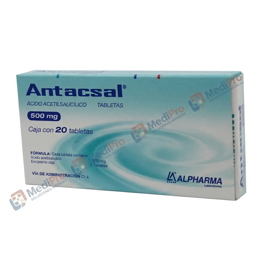 ANTACSAL (ACIDO ACETILSALICILICO) TAB  500MG C/20 ALPHARMA