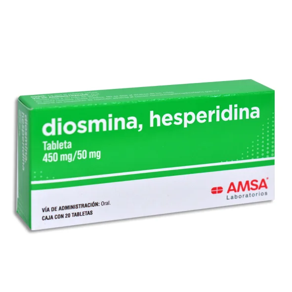 DIOSMINA/HESPERIDINA TAB 450/50MG C/20  AMSA