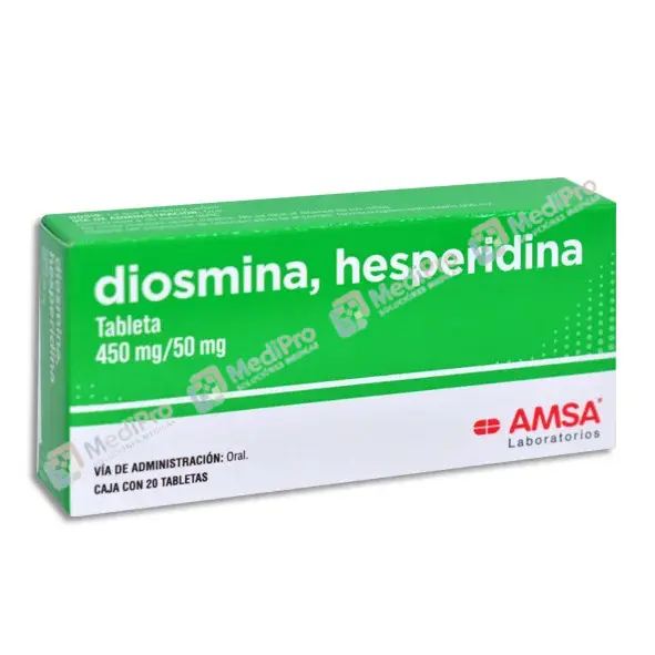 DIOSMINA/HESPERIDINA TAB 450/50MG C/20  AMSA