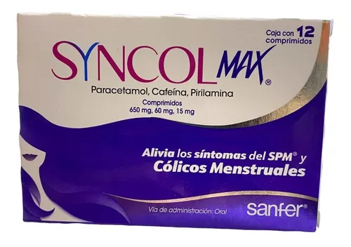 SYNCOL MAX (PARACE/CAFEIN/PIRILIM) COMP C/12 SANFER