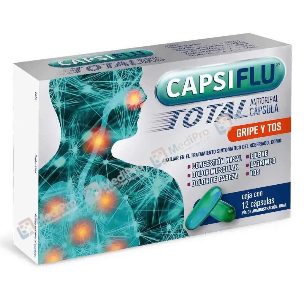 CAPSIFLU TOTAL CAPS 250/10/5/2MG C/12. GELCAPS.