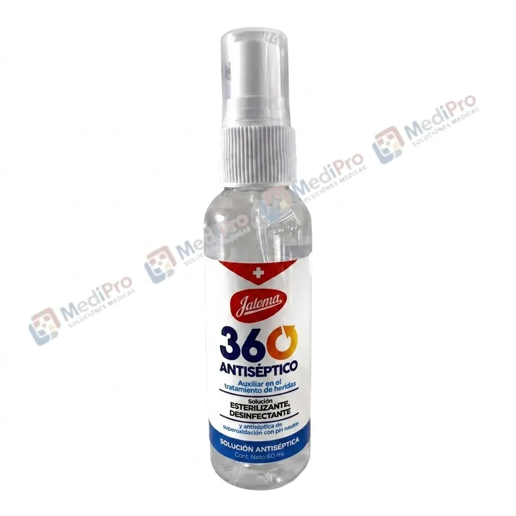 360 ANTICEPTICO JALOMA SOLUCION Fco. Atomizador 60 ml. 60 PPM.