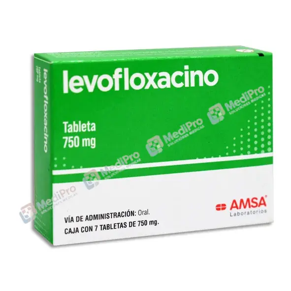 LEVOFLOXACINO AMSA  C/7 TABS. 750 MG.