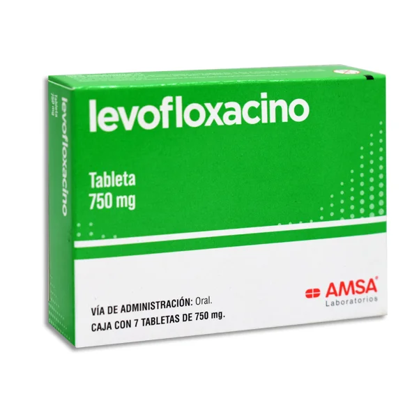 LEVOFLOXACINO AMSA  C/7 TABS. 750 MG.