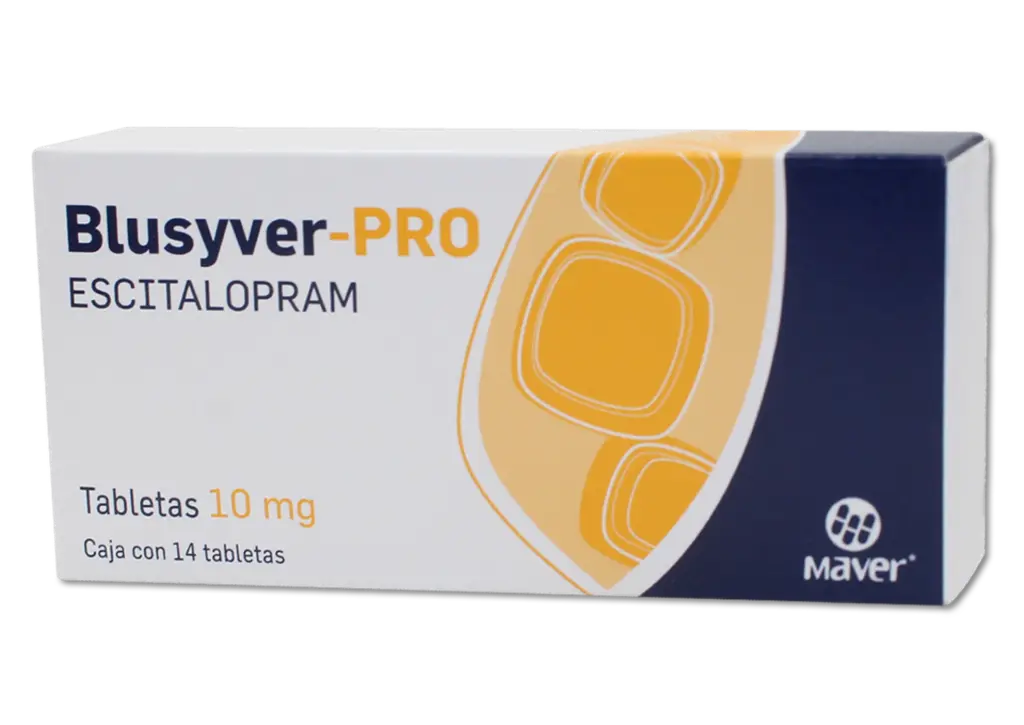 BLUSYVER-PRO C/14 TABS. 10 MG. [ESCITALOPRAM]. MAVER.