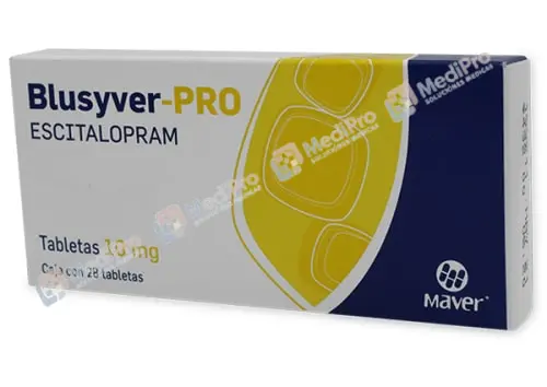 BLUSYVER-PRO C/28 TABS. 10 MG. MAVER.[ESCITALOPRAM].