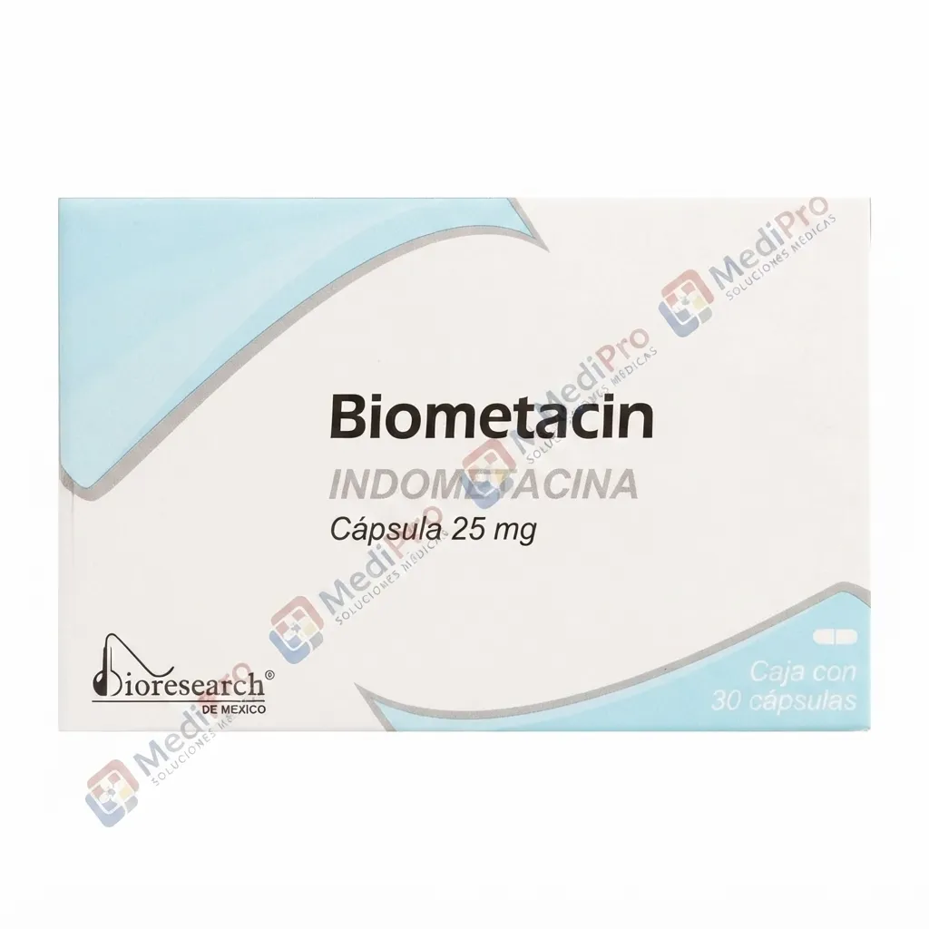 BIOMETACIN C/30 CAPS. 25 MG.