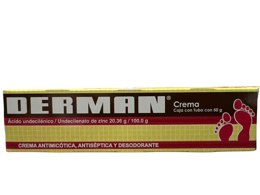 DERMAN CREMA 50 G. [ACIDO UNDECILENICO / UNDECILENATO DE ZINC 20.36 G / 100.0 G]