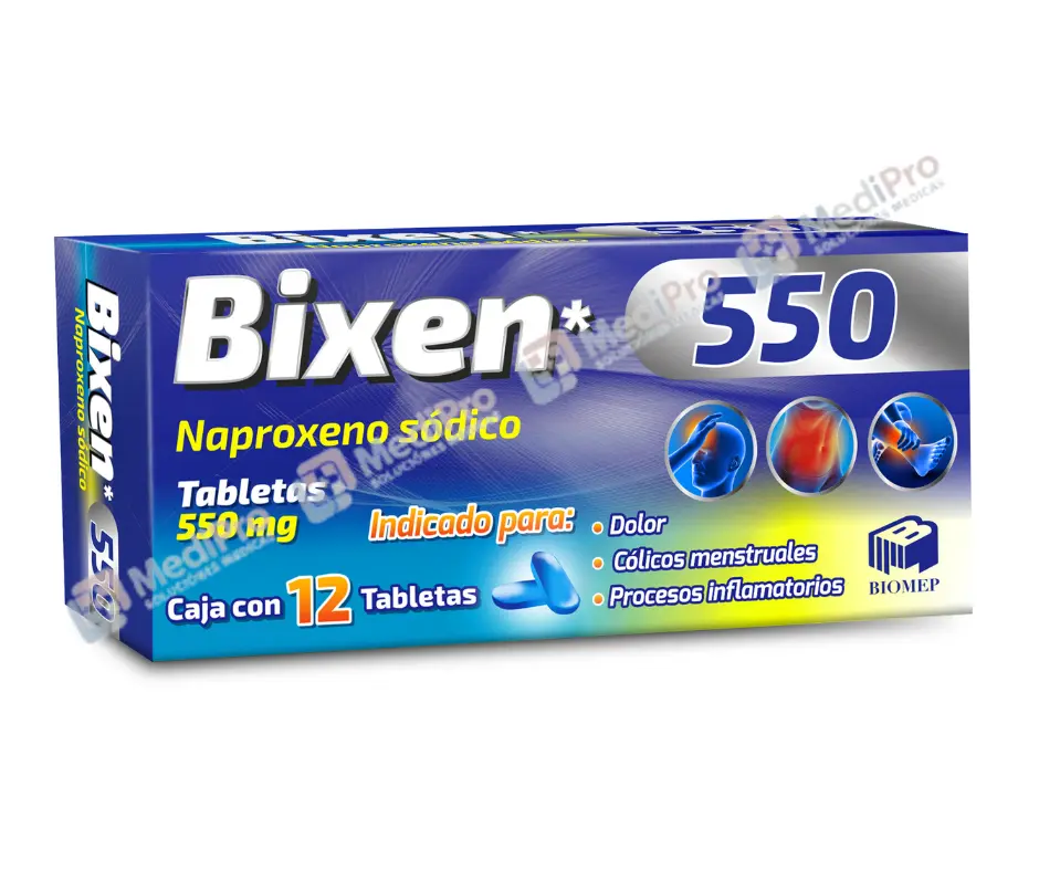 BIXEN 550 MG. [NAPROXENO SODICO] BIOMEP.
