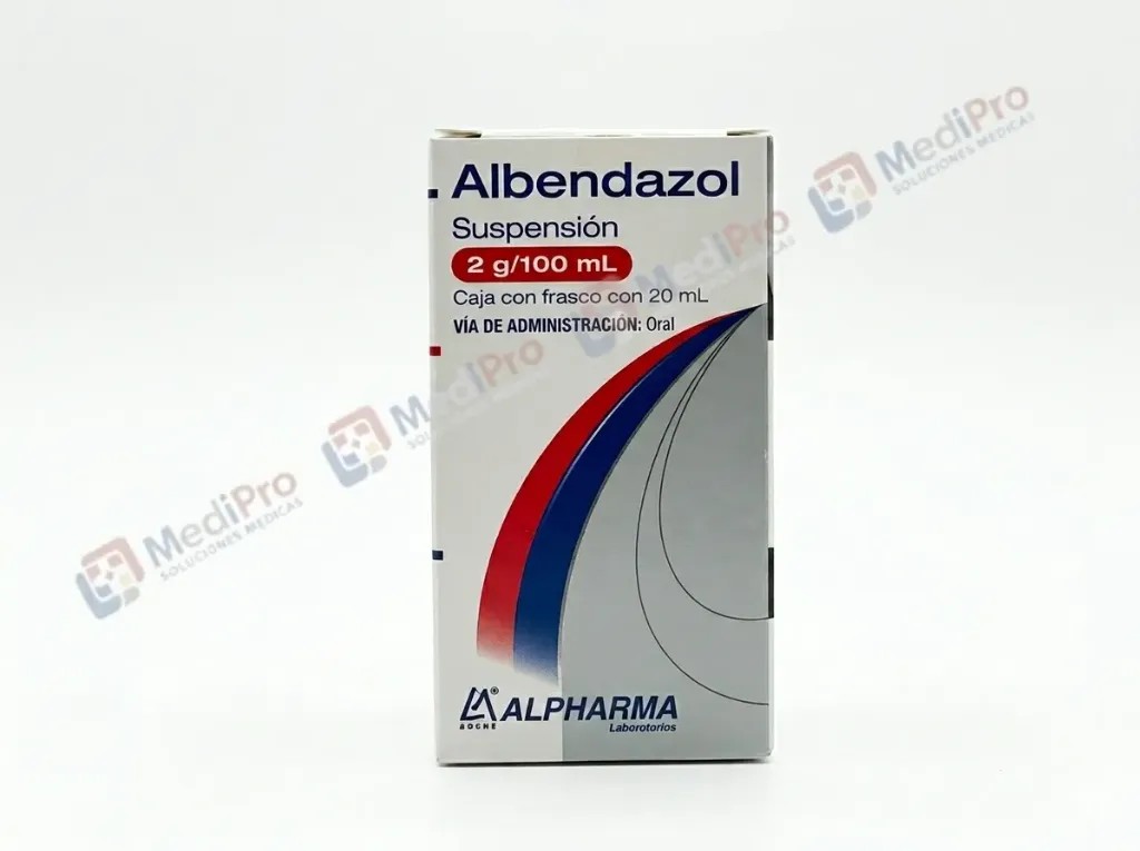 ALBENDAZOL [ALPHARMA] SUSP. FCO. 20 ML. 2 G/100ML.
