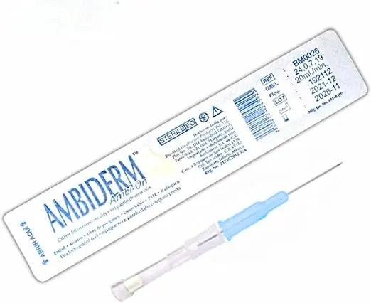 AMBIO-ON CATETER IV RADIOPACO 22GX25MM. AZUL.