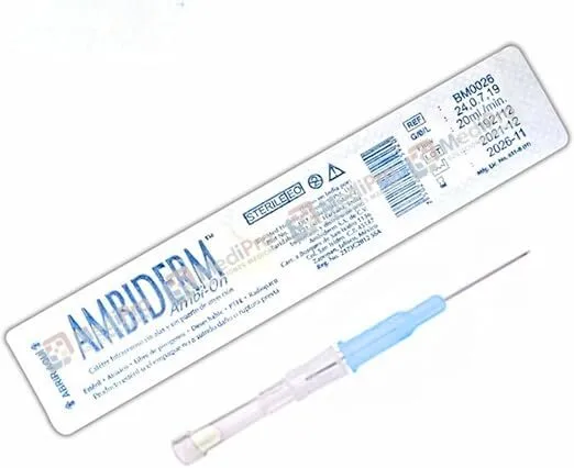 AMBIO-ON CATETER IV RADIOPACO 22GX25MM. AZUL.
