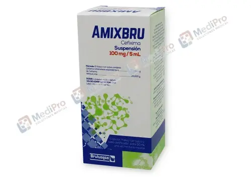 AMIXBRU (CEFIXIMA) SUSP. FCO. 50 ML. 100MG/5ML.