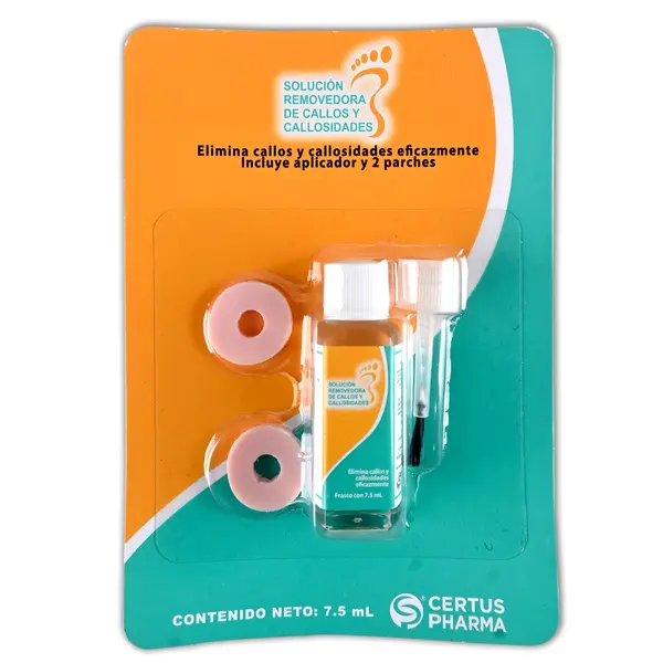 SOLUCION REMOVEDORA DE CALLOS [CERTUSPHARMA] FCO. 7.5ML 200MG.