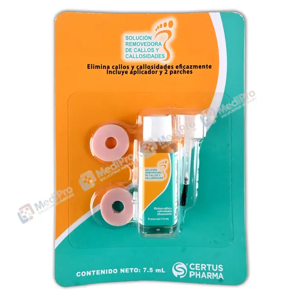 SOLUCION REMOVEDORA DE CALLOS [CERTUSPHARMA] FCO. 7.5ML 200MG.