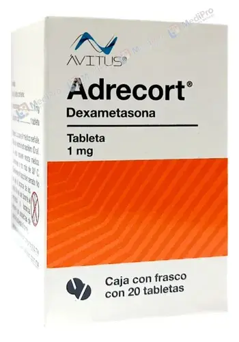 ADRECORT CJA/FCO. C/20 TABS 1 MG. [DEXAMETASONA] AVITUS.
