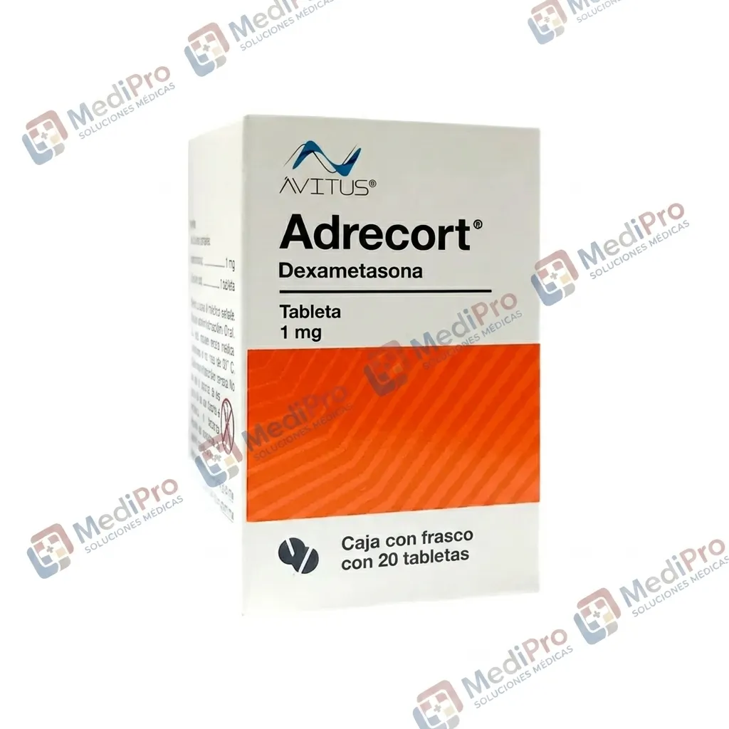 ADRECORT CJA/FCO. C/20 TABS 1 MG. [DEXAMETASONA] AVITUS.