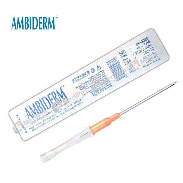 AMBIO-ON CATETER IV RADIOPACO 14GX46MM. NARANJA C/1 PZA..