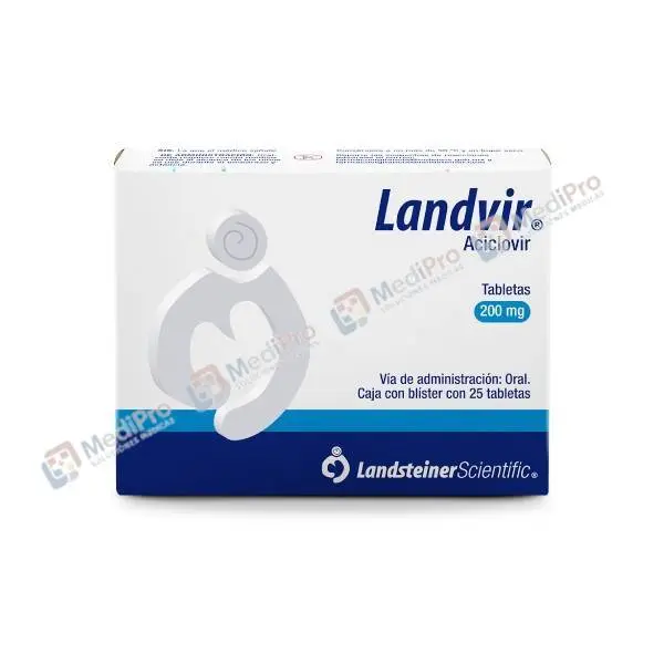 LANDVIR C/25 TABS. 200 MG. [ACICLOVIR] LANDSTERINER.