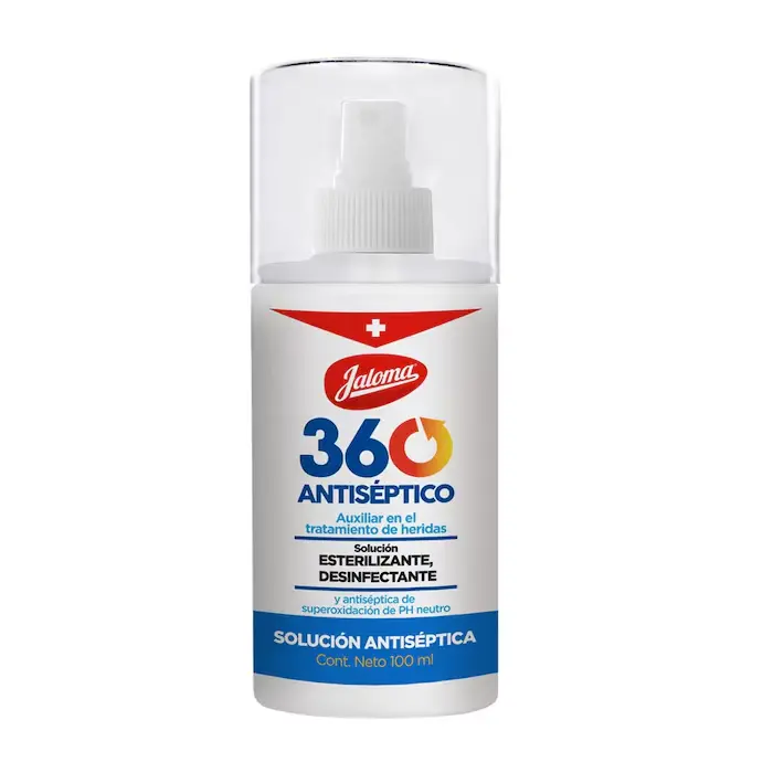 360 ANTICEPTICO JALOMA SOLUCION Fco. Atomizador 100 ML. 60 PPM.
