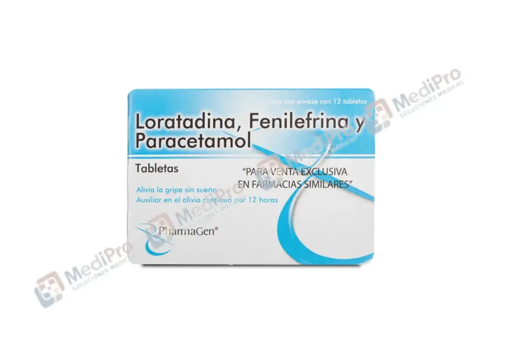 LORATADINA FENILEFRINA PARACETAMOL C/12 TABS. [PHARMAGEN]