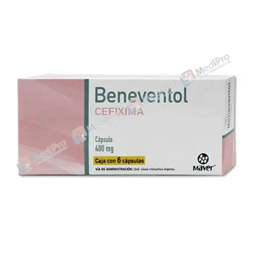 BENEVENTOL (CEFIXIMA) CAPS 400 MG C/6 MAVER