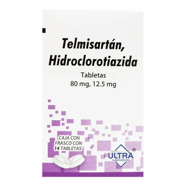 TELMISARTAN HIDROCLOROTIAZIDA ULTRA TABS. 80/12.5 C/14