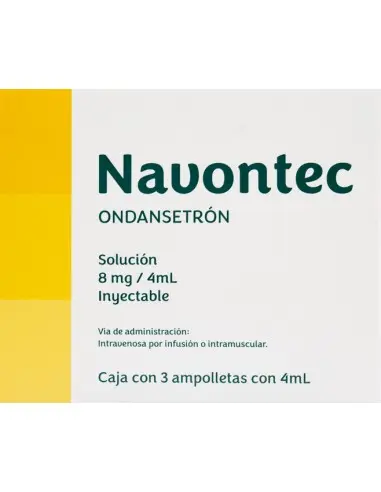 NAVONTEC SOL. INY. C/3 AMP. 8MG/4 ML. [ONDANSETRON] JAYOR.