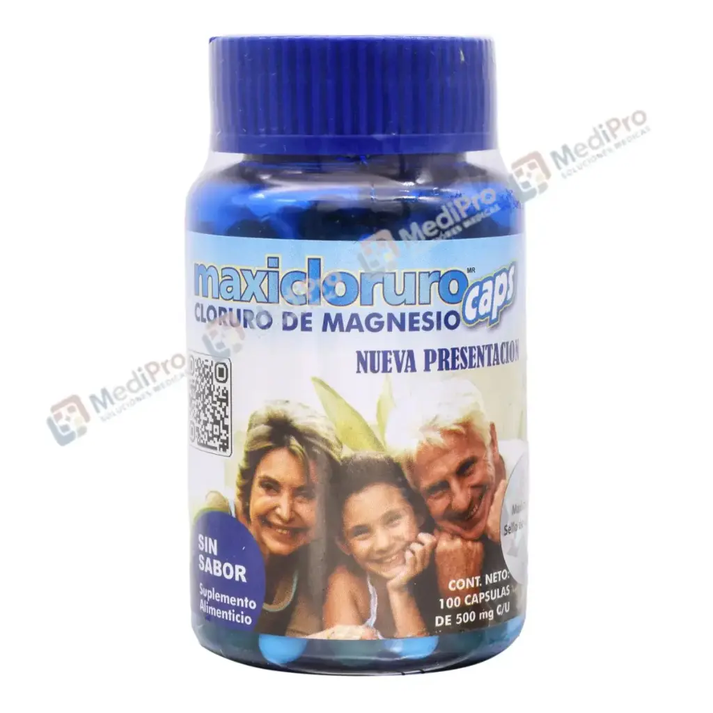 MAXICLORURO 500 MG. C/100 CAPS. [CLORURO DE MAGNESIO].