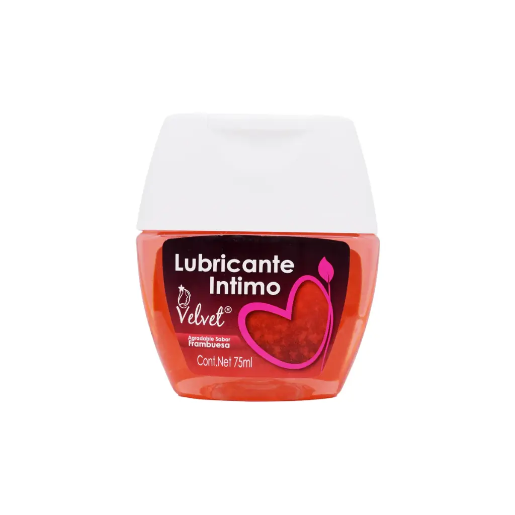 LUBRICANTE INTIMO VELVET SABOR FRAMBUESA. 75ML.