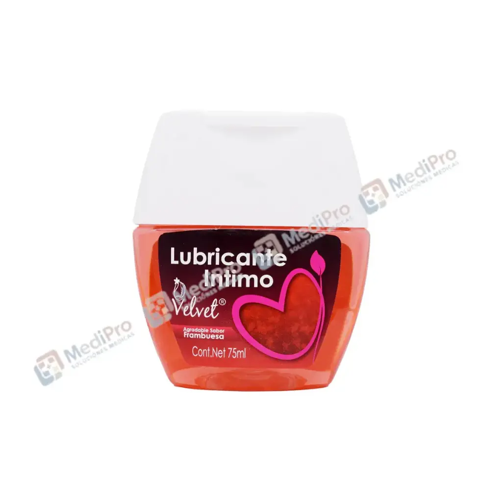 LUBRICANTE INTIMO VELVET SABOR FRAMBUESA. 75ML.