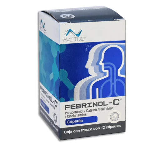 FEBRINOL-C 12/CAPS [PARACETAMOL CAFEINA FENILEFRINA CLORFENAMINA] AVITUS.