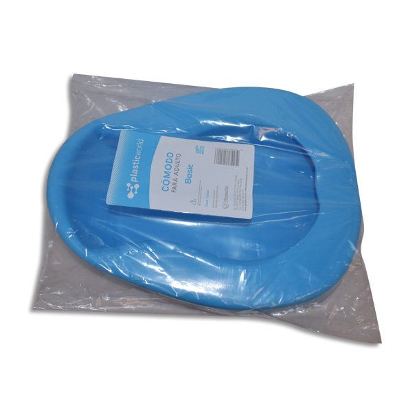 CÓMODO DE PLÁSTICO BASIC (Plastic World) Adulto c/1 Pza.