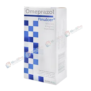 FINULCER Sol. Iny. c/1 FCO. AMP. 40 MG/10 ML.[OMEPRAZOL] SUANCA.