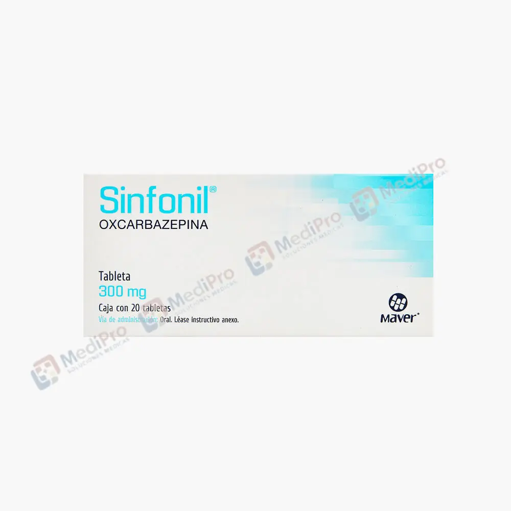SINFONIL 20 TAB 300 MG.[OXCARBAZEPINA] MAVER.