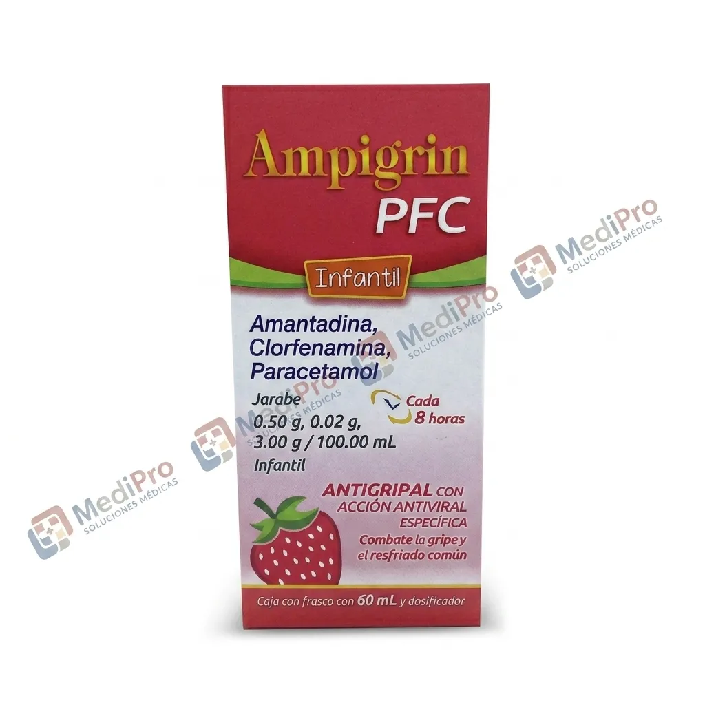 AMPIGRIN PFC JRB INF 3/0.50/0.02G 60ML [AMANTADINA CLORFENAMINA PARACETAMOL] COLLINS.